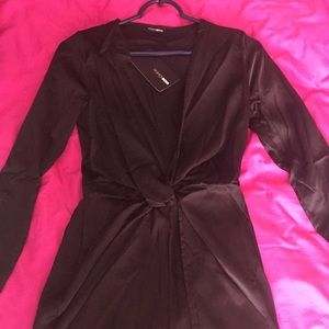 Black mini dress